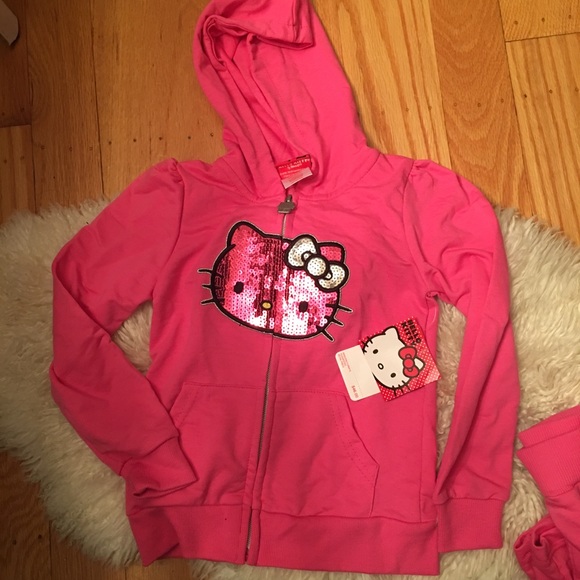 Nwt pink hello kitty terry active set size 5 - Picture 2 of 7